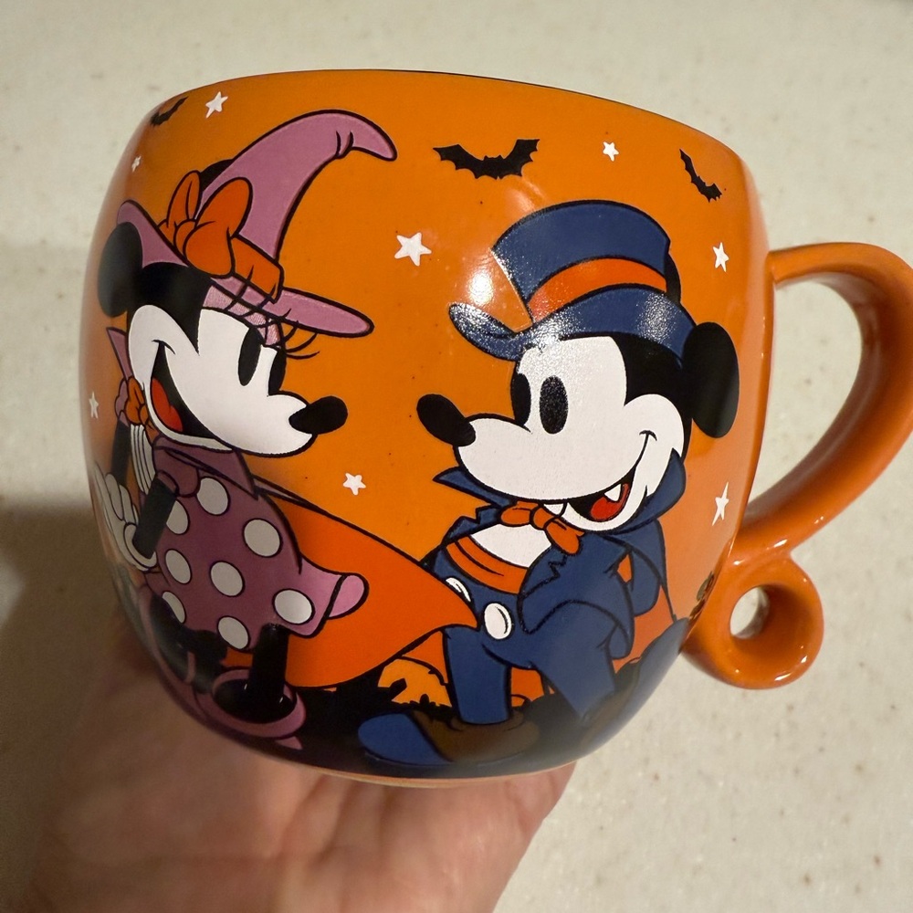 Disney Orange/Blue Classic Mickey & Minnie Halloween Mug